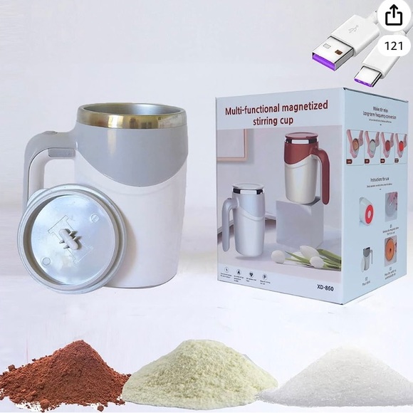 Multi-functional magnetized stirring cup - Picture 1 of 4